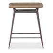 Bowery Hill Counter Chair with Metal Base in Light Natural Wood