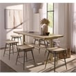 Bowery Hill Counter Chair with Metal Base in Light Natural Wood
