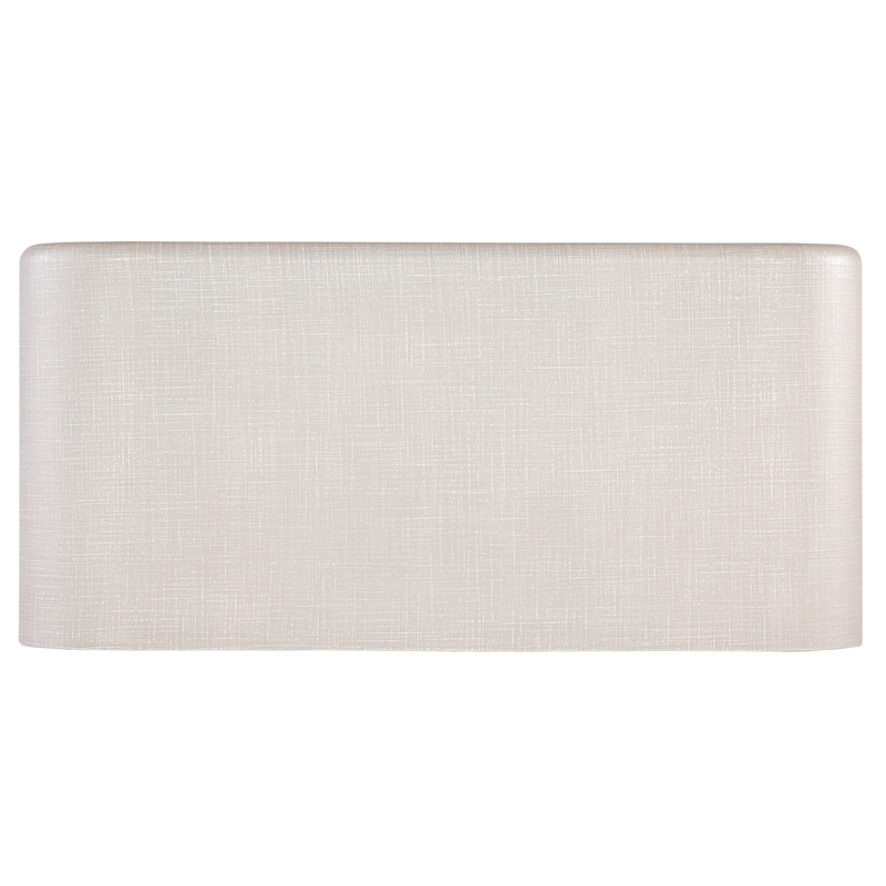 Bowery Hill 3-Drawer Linen Accent Chest with Acrylic Legs in Cream