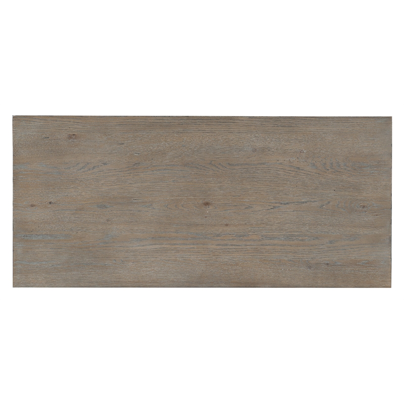 Bowery Hill 5-Drawer Chest in Gray Washed Oak and Light Gray