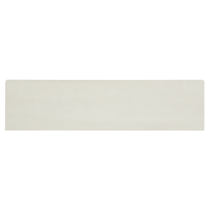 Bowery Hill Grasscloth Server with Raffia Accents in White Wood
