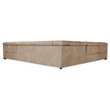 Bowery Hill 5-Piece Power Reclining Sectional in Gray Leather