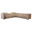 Bowery Hill 5-Piece Power Reclining Sectional in Gray Leather