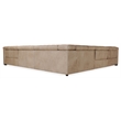 Bowery Hill 5-Piece Power Reclining Sectional in Beige Leather