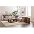 Bowery Hill 5-Piece Power Reclining Sectional in Beige Leather