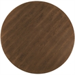 Bowery Hill 72in Round Pedestal Dining Table in Rustic Brown Wood