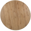 Bowery Hill 72in Round Pedestal Dining Table in Light Brown Wood