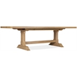 Bowery Hill Rectangle Dining Table with 20in Leaves in Light Brown