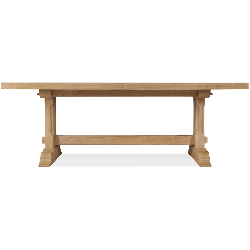 Bowery Hill Rectangle Dining Table with 20in Leaves in Light Brown