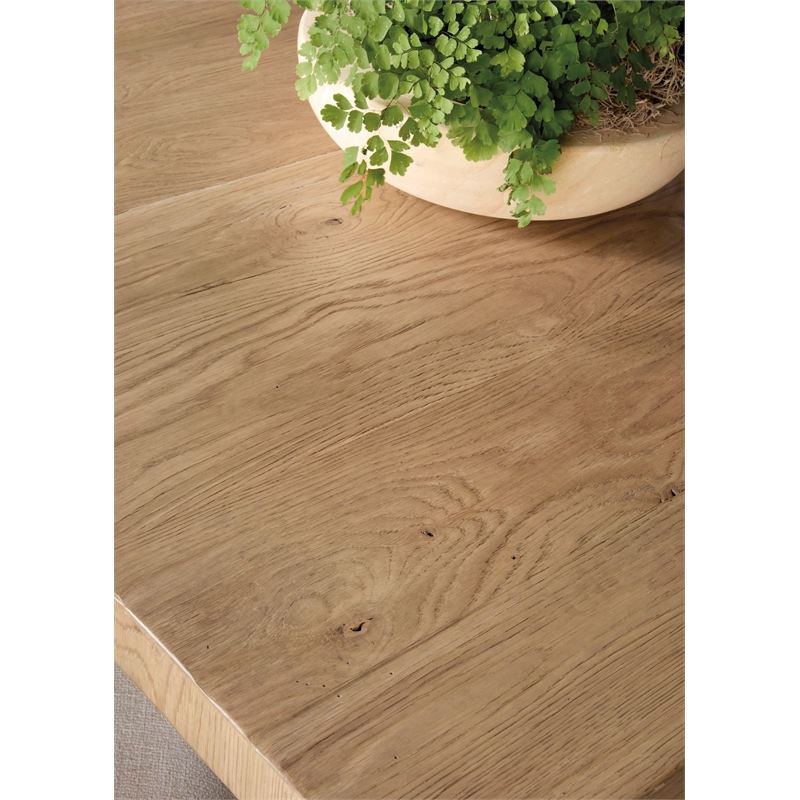Bowery Hill Rectangle Dining Table with 20in Leaves in Light Brown