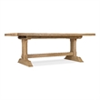 Bowery Hill Rectangle Dining Table with 20in Leaves in Light Brown