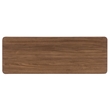 Bowery Hill 3-Drawer Chest with Grasscloth Fronts in Medium Wood
