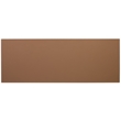 Bowery Hill Leather-Wrapped Hall Chest with Gold Accents in Brown
