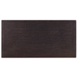 Bowery Hill 7-Drawer Executive Desk in Dark Burnt Timber Wood