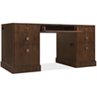 Bowery Hill 7-Drawer Executive Desk in Rich Dark Walnut Finish