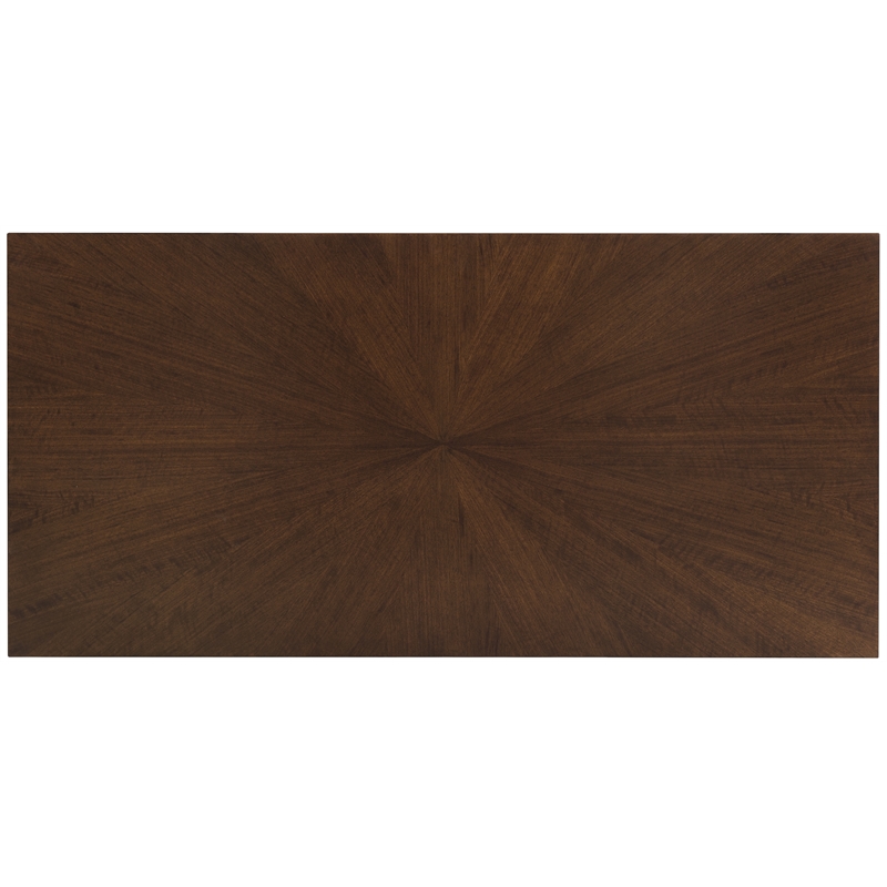Bowery Hill 7-Drawer Executive Desk in Rich Dark Walnut Finish