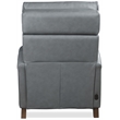 Bowery Hill Power Recliner with Pop-Up Headrest in Gray Leather