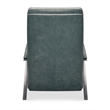 Bowery Hill Power Recliner with Power Headrest in Blue Leather