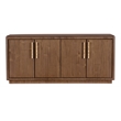 Bowery Hill 4-Door Buffet with Silverware Tray in Medium Wood