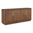 Bowery Hill 4-Door Buffet with Silverware Tray in Medium Wood