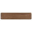 Bowery Hill Entertainment Console with Glass Shelf in Medium Wood