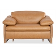 Bowery Hill Oversized Power Recliner with Power Headrest in Brown