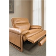 Bowery Hill Oversized Power Recliner with Power Headrest in Brown