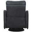Bowery Hill Power 360 Swivel Recliner in Black Leather Finish