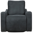 Bowery Hill Power 360 Swivel Recliner in Black Leather Finish