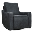 Bowery Hill Power 360 Swivel Recliner in Black Leather Finish