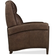 Bowery Hill Power Recliner with Nailhead Trim in Brown Leather