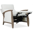 Bowery Hill Power Recliner with Power Headrest in Beige Fabric
