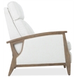Bowery Hill Power Recliner with Power Headrest in Beige Fabric