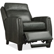 Bowery Hill Power Recliner with Pop-Up Headrest in Gray Leather