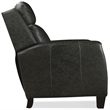 Bowery Hill Power Recliner with Pop-Up Headrest in Gray Leather