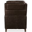 Bowery Hill Power Recliner with Pop-Up Headrest in Brown Leather