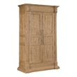 Bowery Hill Bar-Pull Wardrobe with Hidden Storage in Light Brown