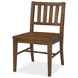 Bowery Hill Splat-Back Dining Side Chair in Brown Wood Finish