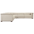 Bowery Hill 5-Seat Power Reclining Sectional in Beige Fabric