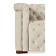 Bowery Hill 5-Seat Power Reclining Sectional in Beige Fabric