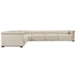 Bowery Hill 6-Seat Power Reclining Sectional in Beige Fabric