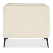 Bowery Hill Tufted Chesterfield Stationary Chair in Beige Fabric