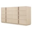 Bowery Hill 8-Drawer Dresser in Natural Wood with Bar Hardware