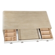 Bowery Hill Two-Tone Writing Desk with Keyboard Drawer in Natural Wood