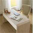 Bowery Hill Two-Tone Writing Desk with Keyboard Drawer in Natural Wood