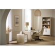 Bowery Hill Two-Tone Writing Desk with Keyboard Drawer in Natural Wood
