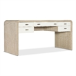 Bowery Hill Two-Tone Writing Desk with Keyboard Drawer in Natural Wood