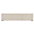 Bowery Hill 3-Seat Power Reclining Sofa in Beige Performance Fabric