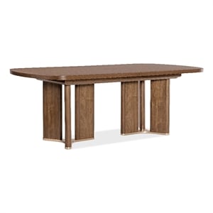 Bowery Hill Rectangle Dining Table with Two 20in Leaves in Medium