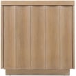 Bowery Hill Scalloped End Table with Hidden Storage in Light Brown